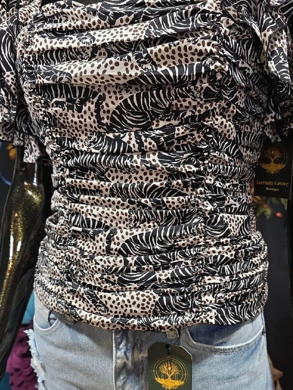 Zara top black